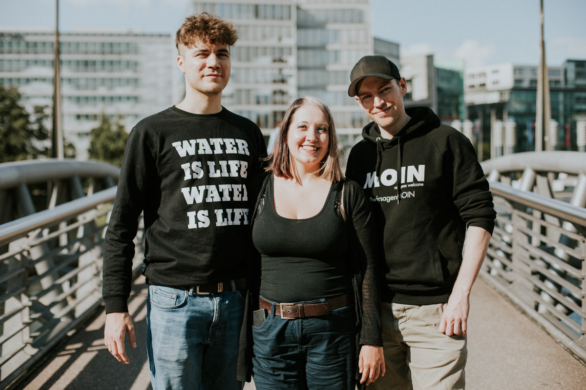 Nicole mit ihren beiden Partnern Fabian und Christian, Beratung für Trärchen und Triaden in Köln